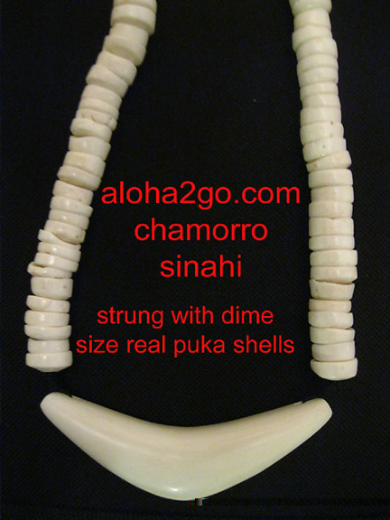 Sinahi chamorro real guam saipan crescent moon necklace  